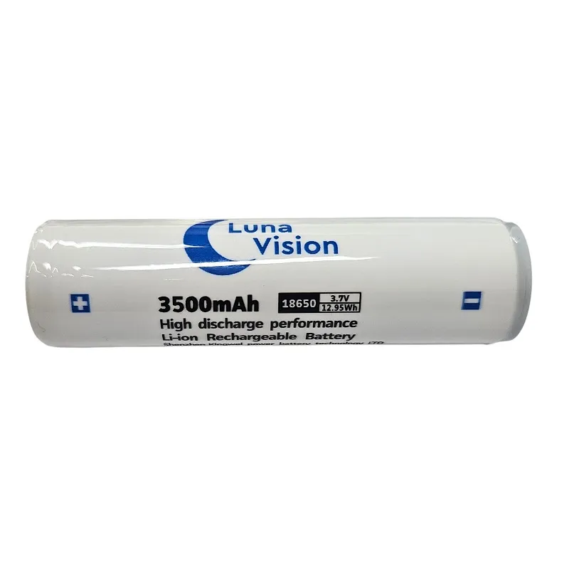 LunaVision 18650 Li-ion újratölthető akkumulátor 3500mAh 3.7V 12.95Wh