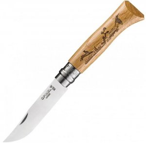Opinel  N08 Inox Animalia Hare 002333 kés