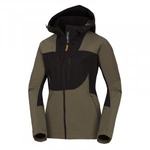 ZARA női softshell black - dark green kabát