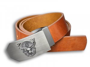 DarKing - Bőröv Vadászok 40mm barna-ferde, 100