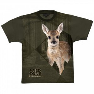 Wild Zone - Póló őz mintás zöld