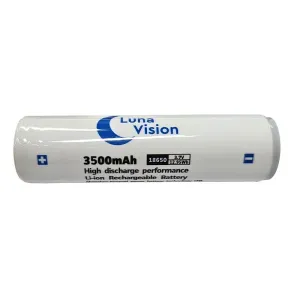 LunaVision 18650 Li-ion újratölthető akkumulátor 3500mAh 3.7V 12.95Wh