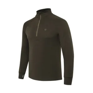 Glider Merino Half Zip felső - Brown Bark