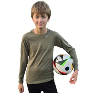 Gyerek póló WOOL DLR zöld