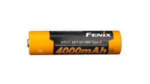 Fenix 18650 4000 mAh USB-C tölthető akkumulátor (Li-Ion)
