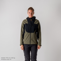 ZARA női softshell black - dark green kabát