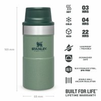 STANLEY Classic Thermal bögre 250 ml zöld