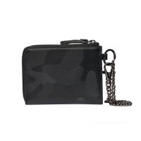 Zipped Pouch pénztárca lánccal - black