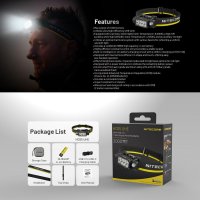 Nitecore HC65 UHE - Fejlámpa