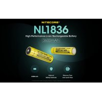 Nitecore 18650 Li-ion akku elem 3600mAh