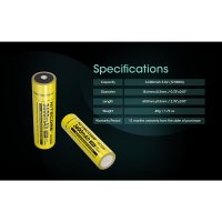 Nitecore 18650 Li-ion akku elem 3600mAh