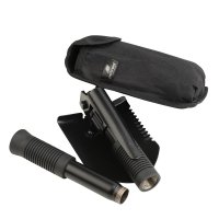 PETREQ összecsukható Tactical MINI lapát tokkal - fekete