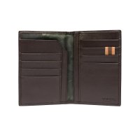 Classic Vertical Bifold pénztárca - Brown