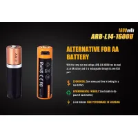 Fenix ​​​​14500 ARB-L14-1600U újratölthető USB-C akkumulátor