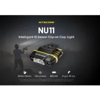 Nitecore NU11 - Fejlámpa mozgásérzékelővel - fekete