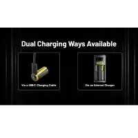 Nitecore RCR123A Li-ion akkumulátor 950mAh USB-C