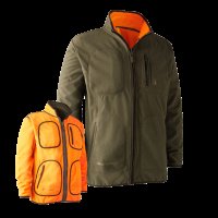 DEERHUNTER Gamekeeper Reversible Fleece Jacket - kétoldalas dzseki - Green&Orange