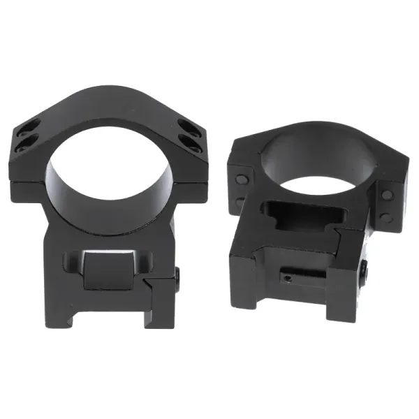 BAUER Szerelő készlet  d=30 mm, Magas  (magasság=24,5 mm, Weaverhez, Stop-Pin, alumínium)