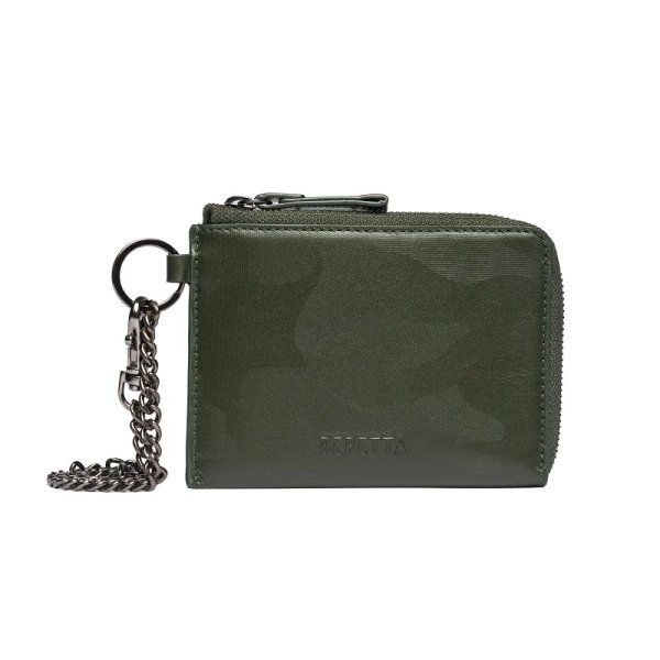 Zipped Pouch pénztárca lánccal - green