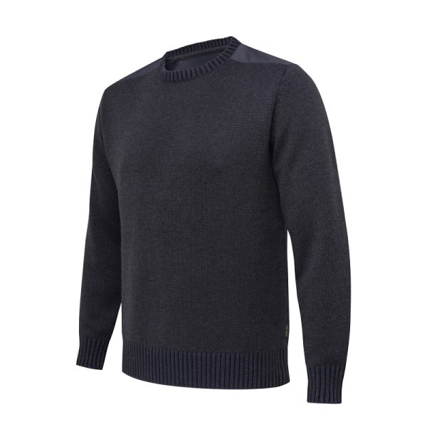 Wilton Crew Neck Tech pulóver - Ebony