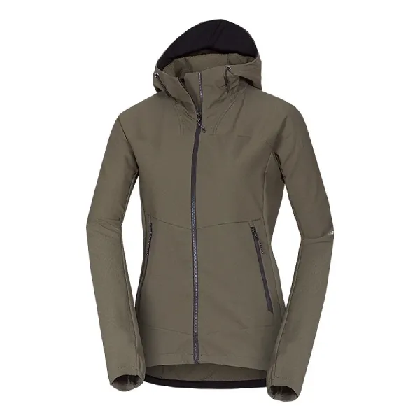 CORI  női softshell kabát - dark green