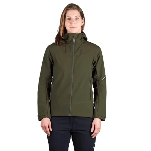 Northfinder TIFFANI női softshell - dark green
