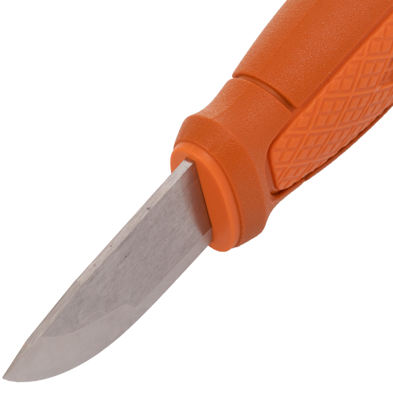 Morakniv Eldris Neck Knife Burnt Orange with Fire Starter Kit Stainless 13502